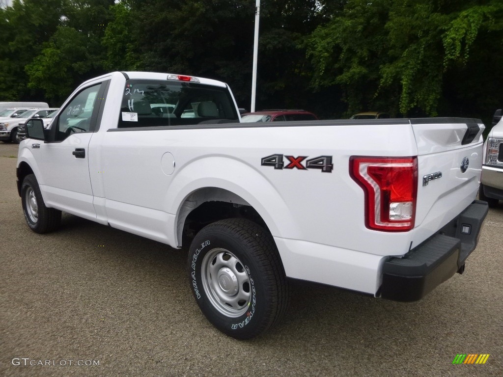 2017 F150 XL Regular Cab 4x4 - Oxford White / Earth Gray photo #6