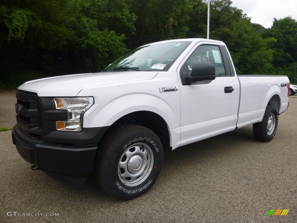 2017 F150 XL Regular Cab 4x4 - Oxford White / Earth Gray photo #8