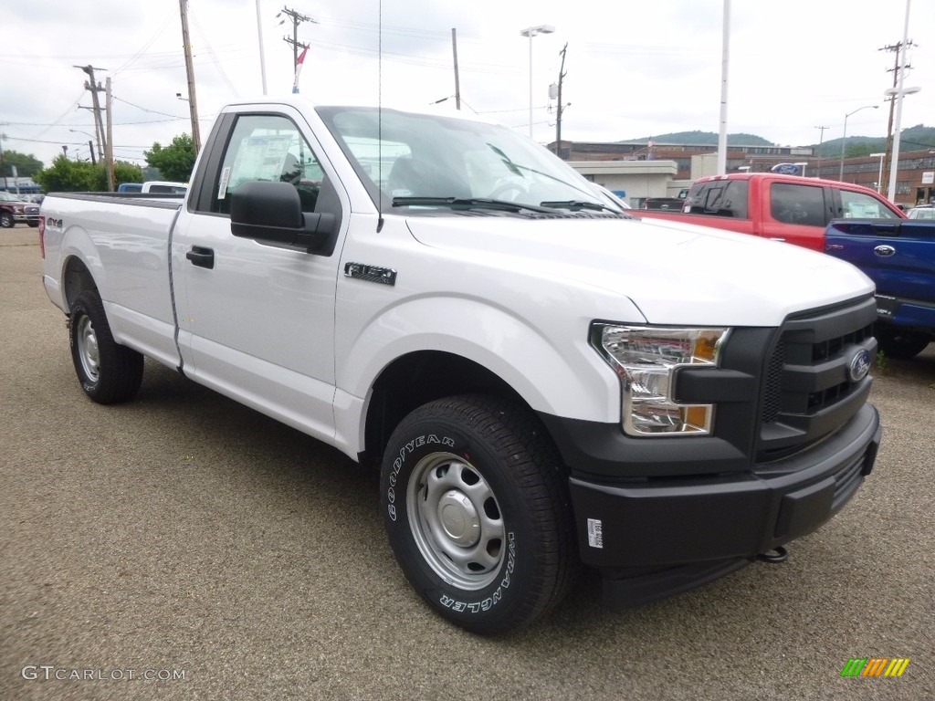 2017 F150 XL Regular Cab 4x4 - Oxford White / Earth Gray photo #10