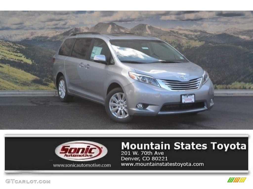 2017 Sienna Limited AWD - Silver Sky Metallic / Chestnut photo #1