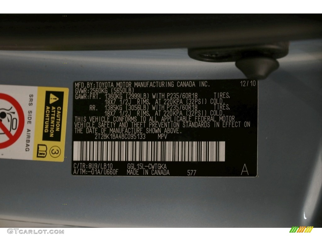 2011 RX 350 AWD - Cerulean Blue Metallic / Light Gray photo #17