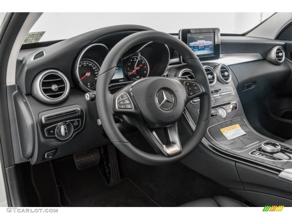 2017 Mercedes-Benz C 350e Plug-in Hybrid Sedan Black Dashboard Photo #121901875