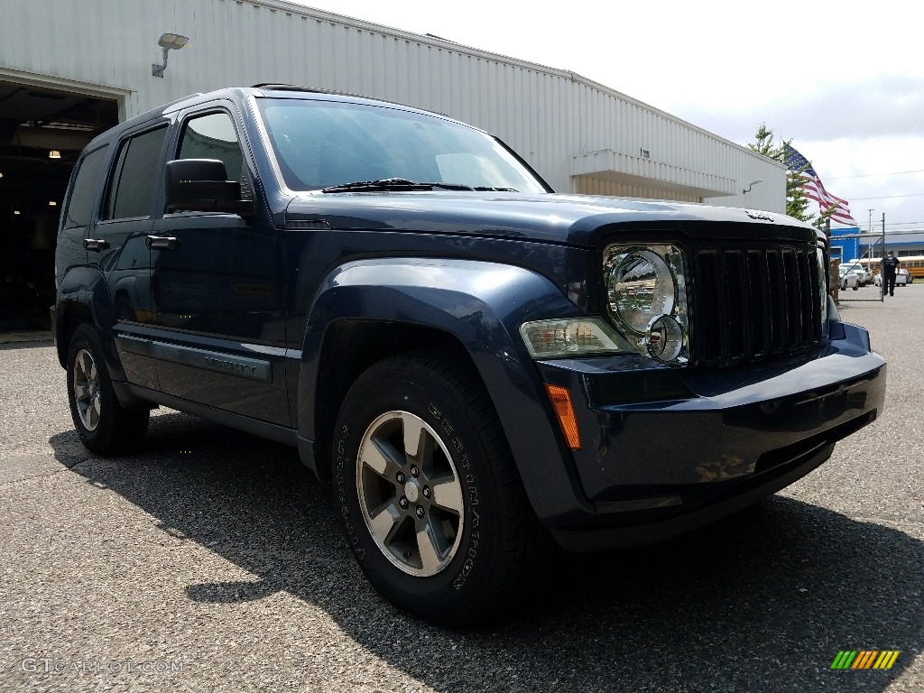 2008 Brilliant Black Crystal Pearl Jeep Liberty Sport 4x4