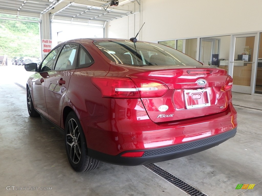 2017 Focus SEL Sedan - Ruby Red / Charcoal Black photo #3