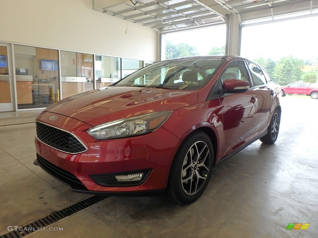 2017 Focus SEL Sedan - Ruby Red / Charcoal Black photo #4