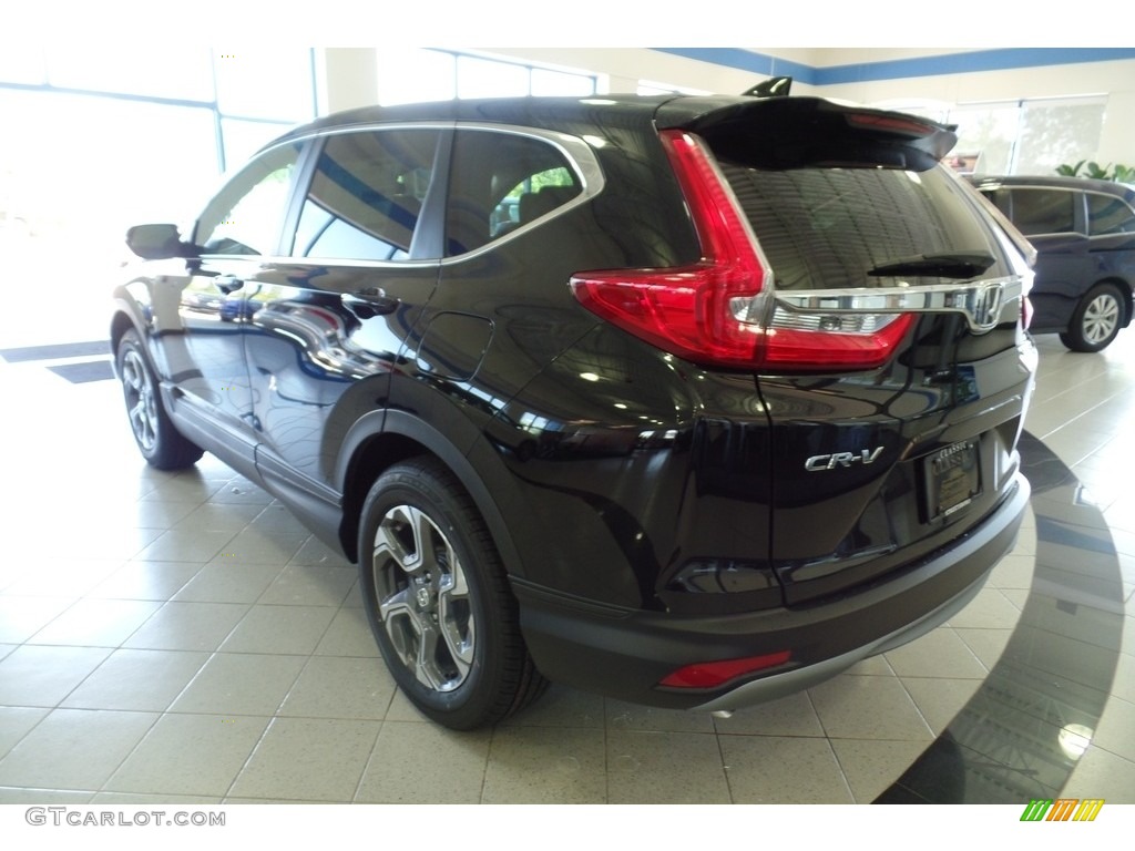 2017 CR-V EX AWD - Crystal Black Pearl / Black photo #2