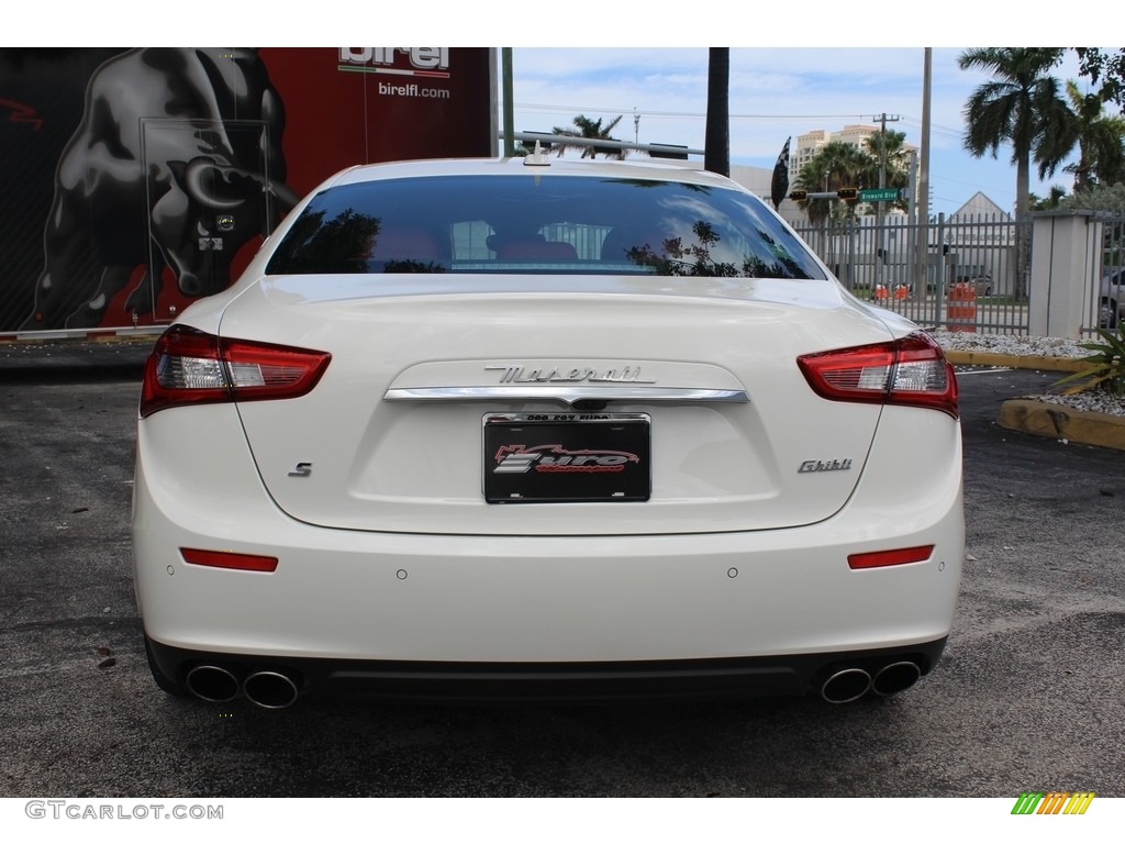 2017 Ghibli S Q4 - Bianco (White) / Rosso photo #5