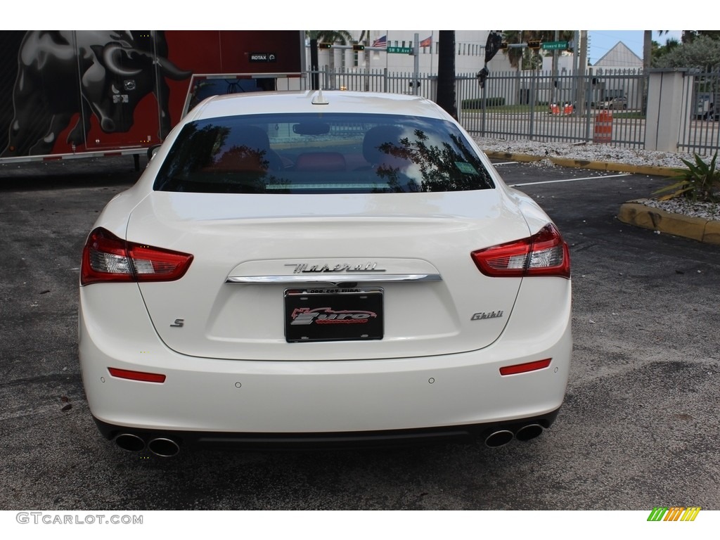 2017 Ghibli S Q4 - Bianco (White) / Rosso photo #6