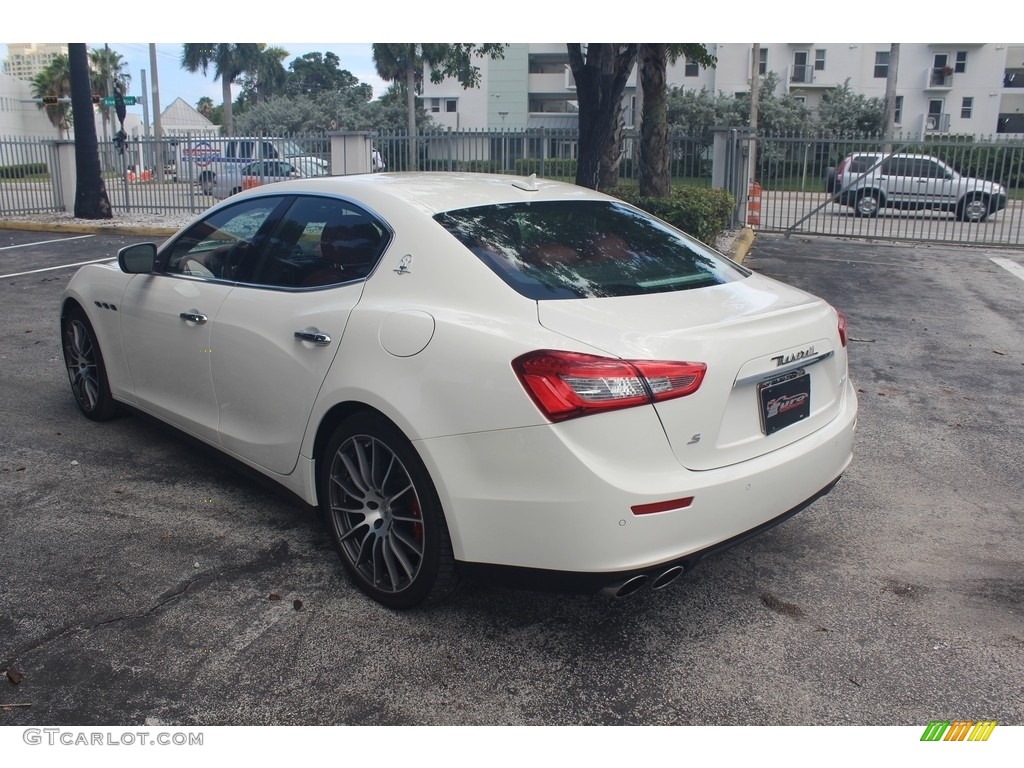 2017 Ghibli S Q4 - Bianco (White) / Rosso photo #7