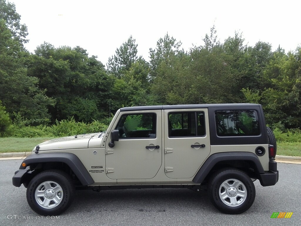 2017 Wrangler Unlimited Sport 4x4 - Gobi / Black photo #1