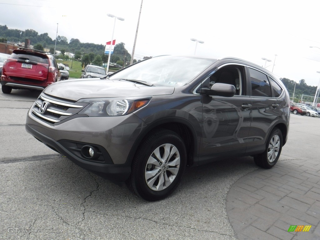 2014 CR-V EX-L AWD - Urban Titanium Metallic / Black photo #6