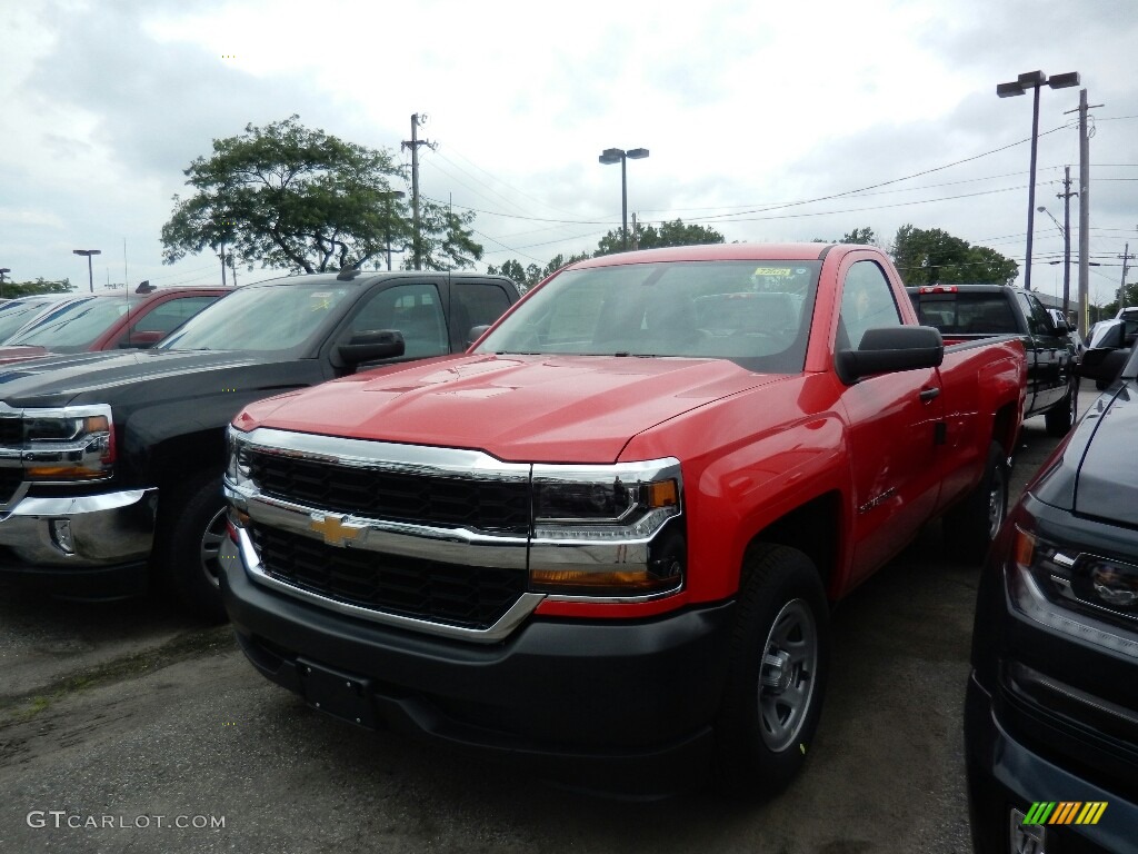 2018 Silverado 1500 WT Regular Cab - Red Hot / Dark Ash/Jet Black photo #1