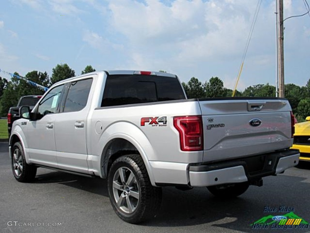 2017 F150 Lariat SuperCrew 4X4 - Ingot Silver / Black photo #3