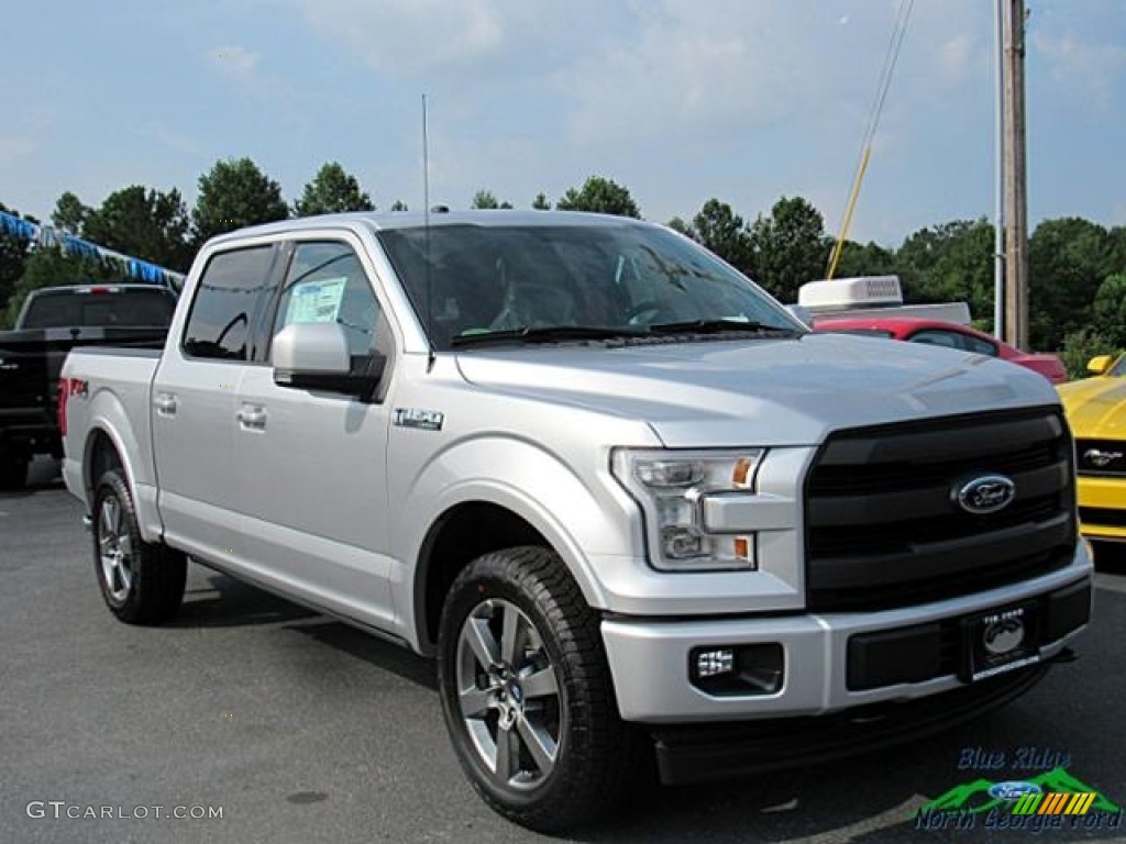 2017 F150 Lariat SuperCrew 4X4 - Ingot Silver / Black photo #7