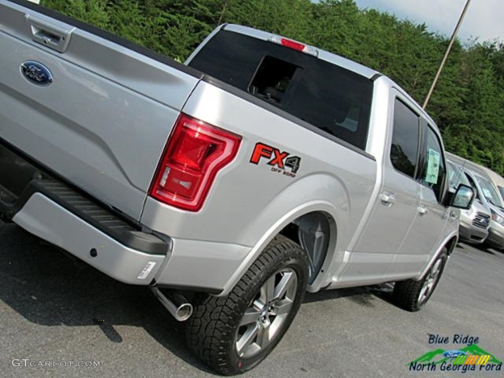 2017 F150 Lariat SuperCrew 4X4 - Ingot Silver / Black photo #34