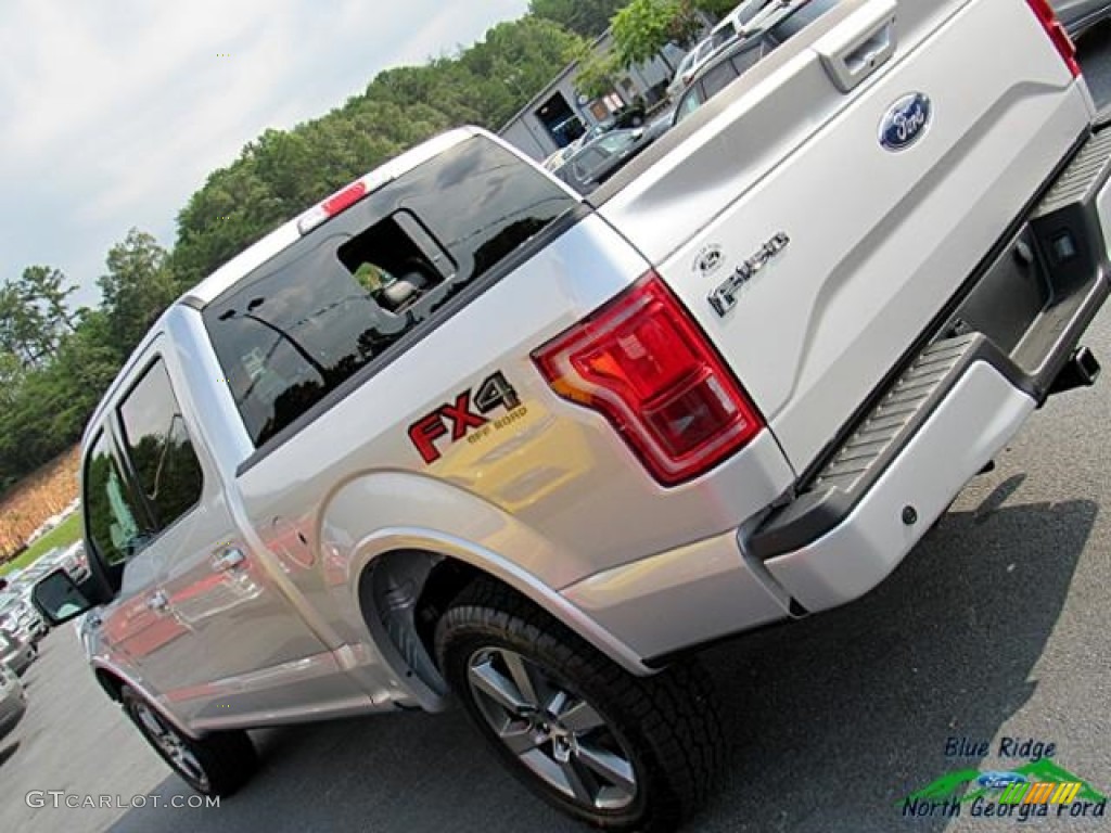 2017 F150 Lariat SuperCrew 4X4 - Ingot Silver / Black photo #35