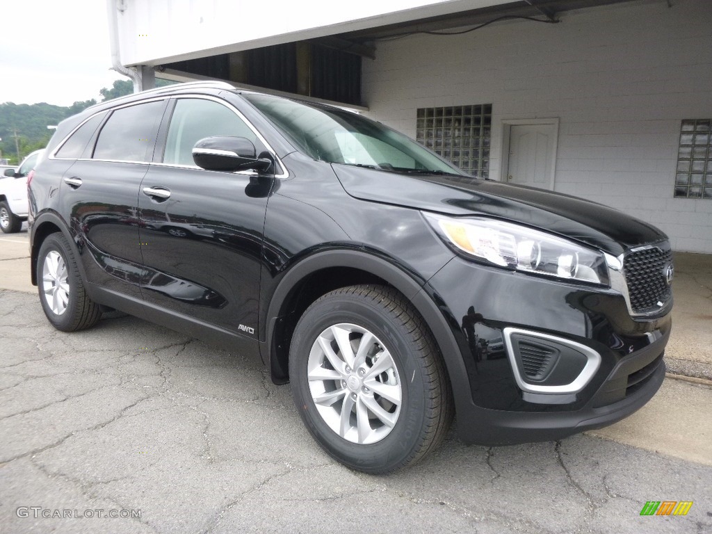 Ebony Black 2018 Kia Sorento LX AWD Exterior Photo #121916875