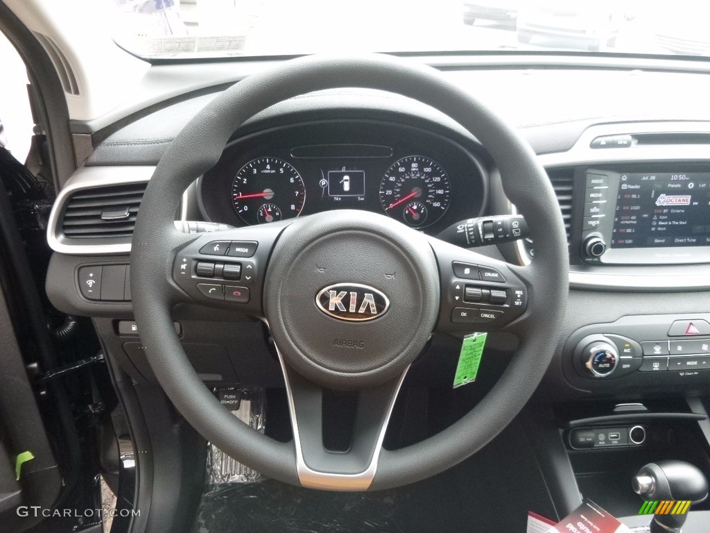 2018 Kia Sorento LX AWD Black Steering Wheel Photo #121916986