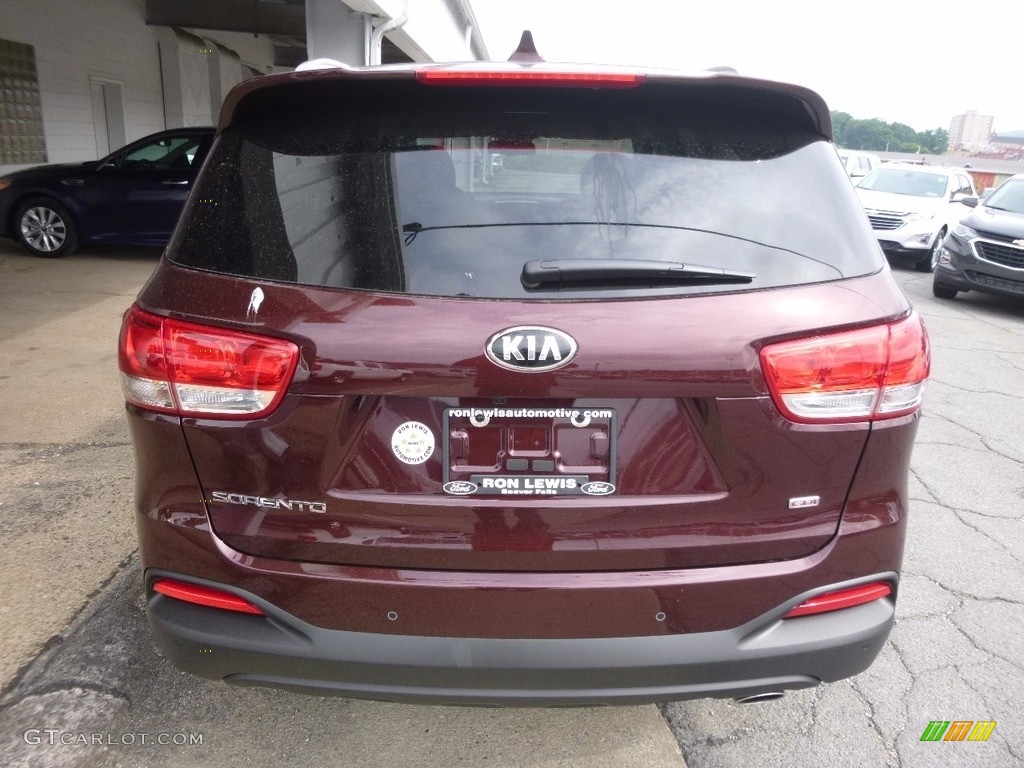 2018 Sorento LX AWD - Sangria / Black photo #3