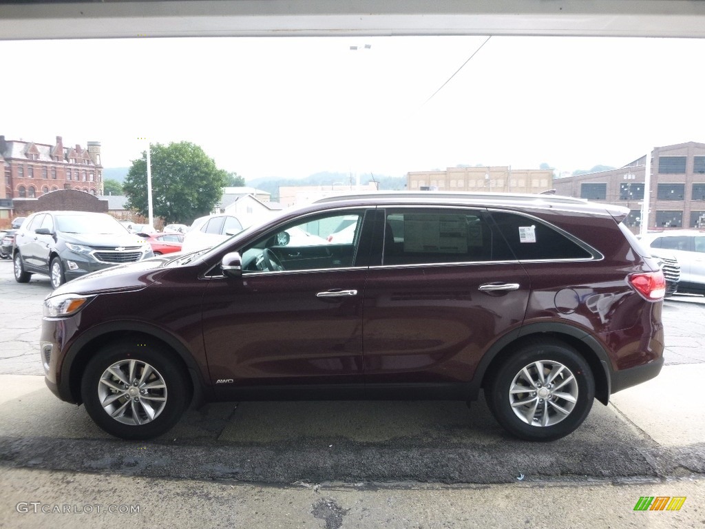 2018 Sorento LX AWD - Sangria / Black photo #6