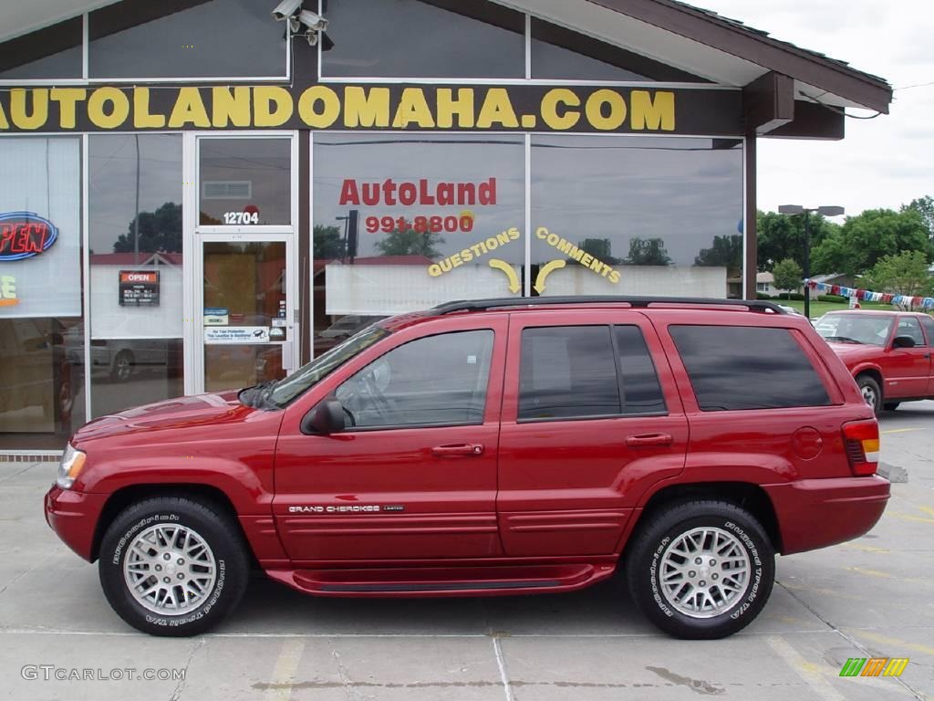 2004 Grand Cherokee Limited 4x4 - Inferno Red Pearl / Taupe photo #1