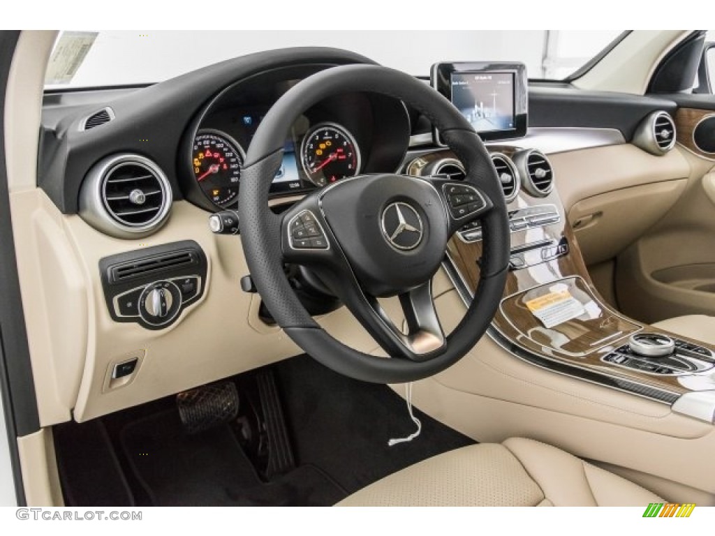 2018 Mercedes-Benz GLC 300 Silk Beige/Black Dashboard Photo #121921482