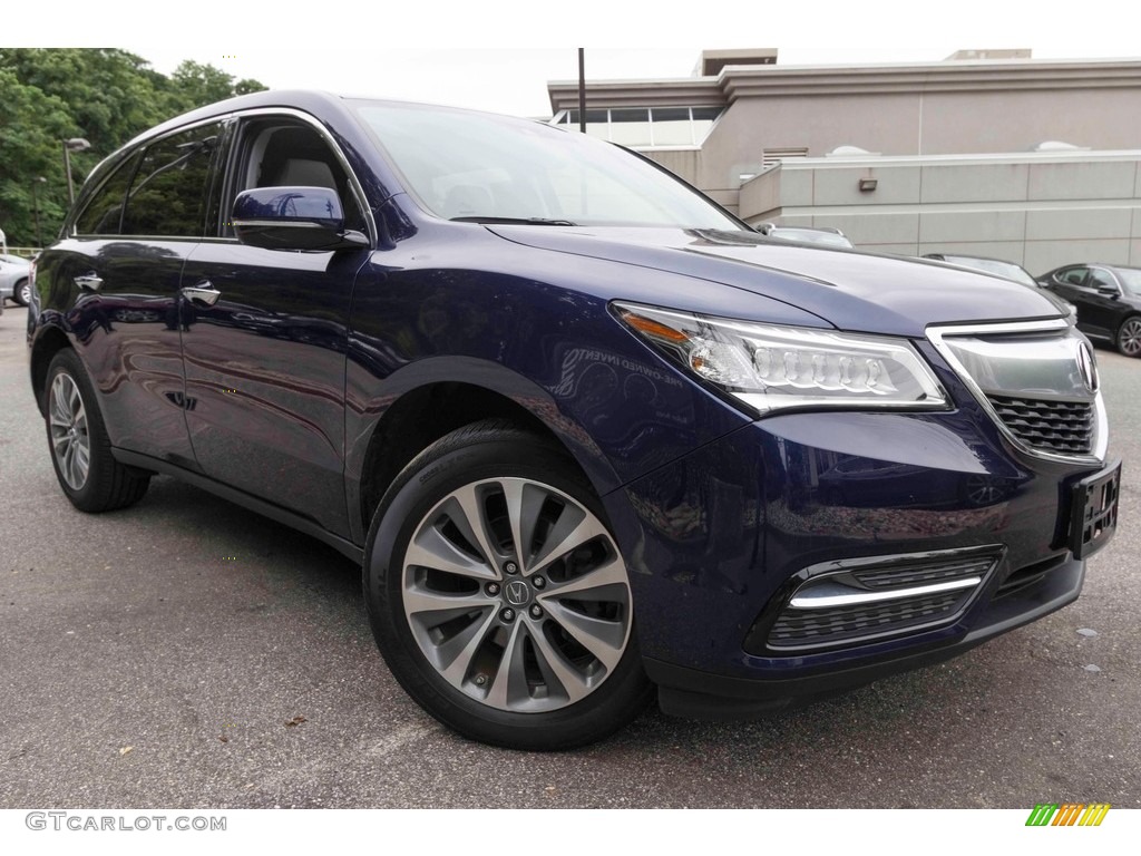 2015 MDX SH-AWD Technology - Fathom Blue Pearl / Graystone photo #1