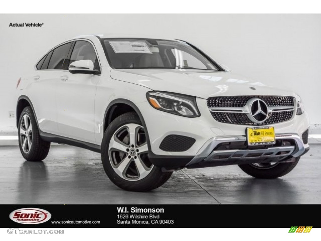 2018 GLC 300 4Matic Coupe - Polar White / Cranberry Red/Black photo #1