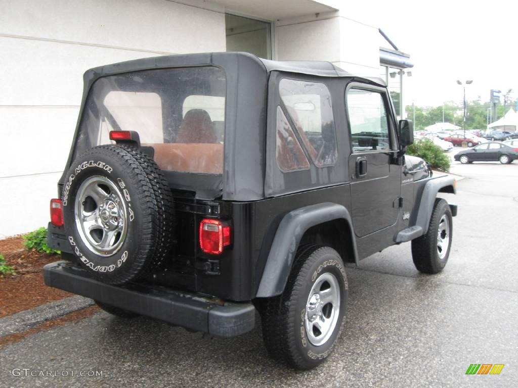 2002 Wrangler Apex Edition 4x4 - Black / Apex Cognac Ultra-Hide photo #3