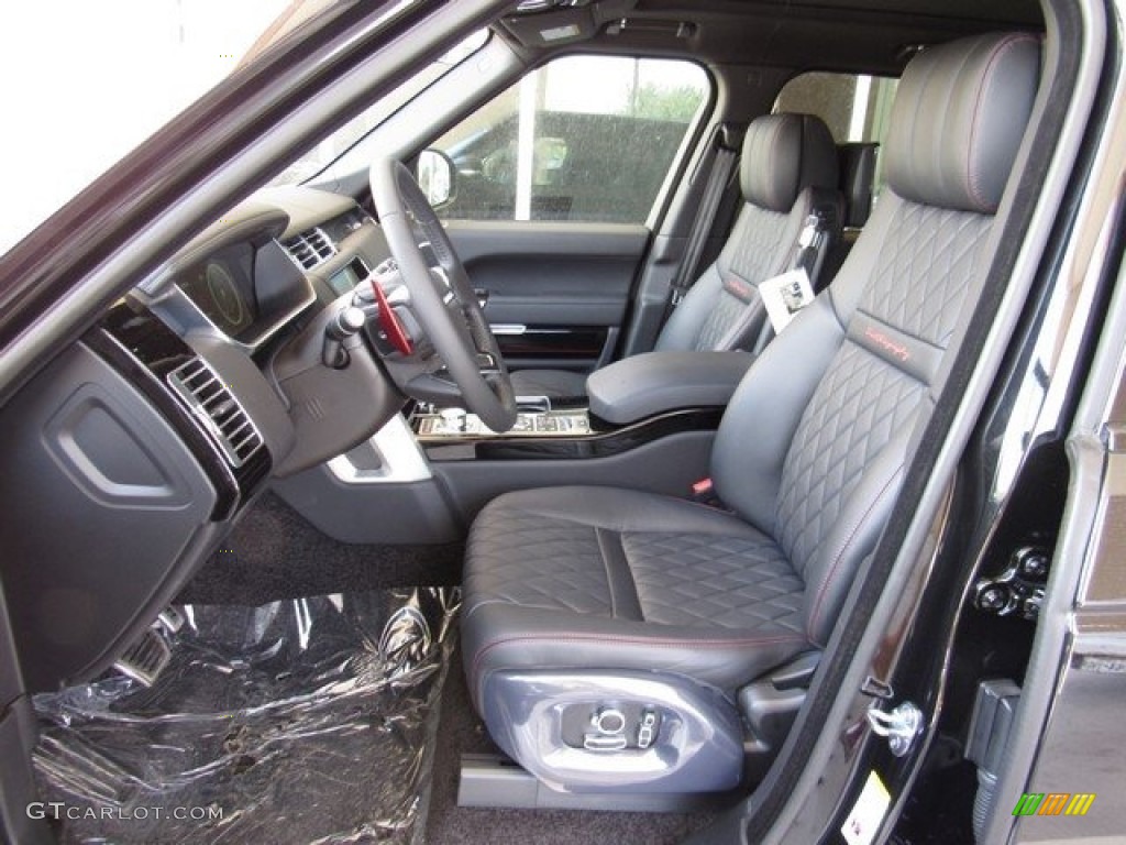 Ebony/Pimento Interior 2017 Land Rover Range Rover SVAutobiography Dynamic Photo #121922973