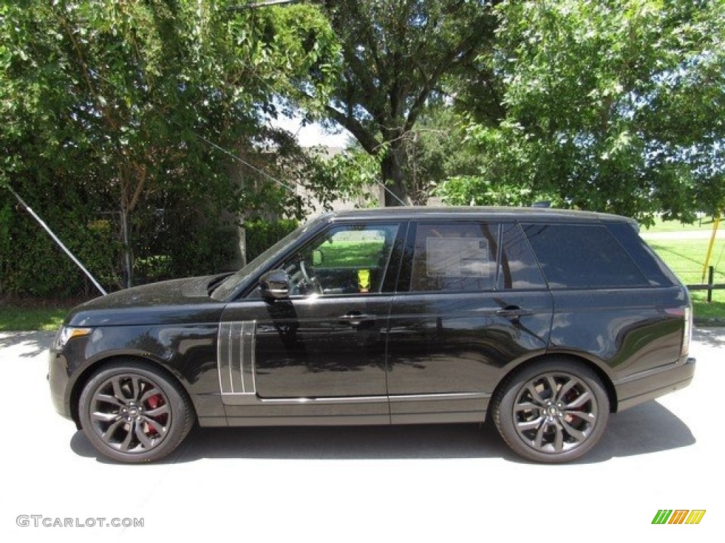 Santorini Black Metallic 2017 Land Rover Range Rover SVAutobiography Dynamic Exterior Photo #121923228