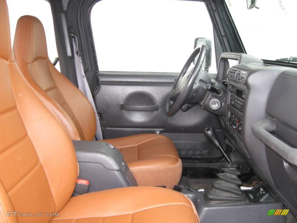 2002 Wrangler Apex Edition 4x4 - Black / Apex Cognac Ultra-Hide photo #5