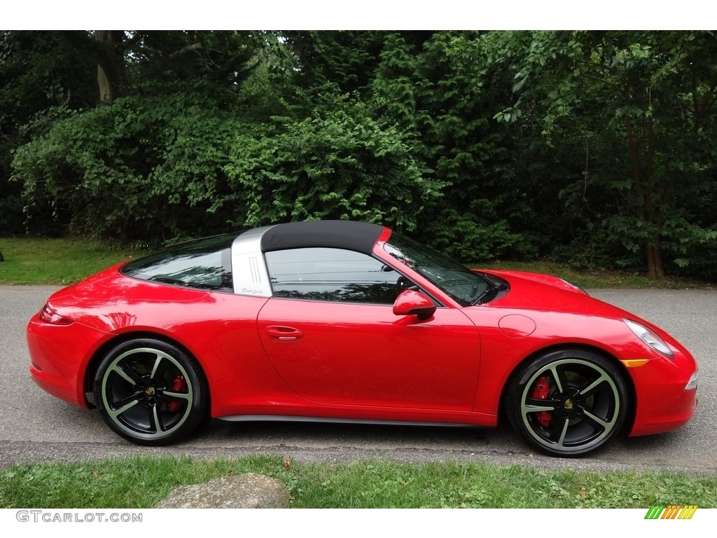 2016 911 Targa 4S - Guards Red / Black photo #7