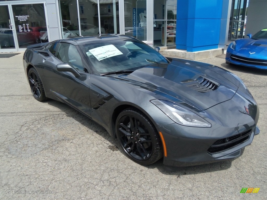 2018 Corvette Stingray Coupe - Watkins Glen Gray Metallic / Jet Black photo #5