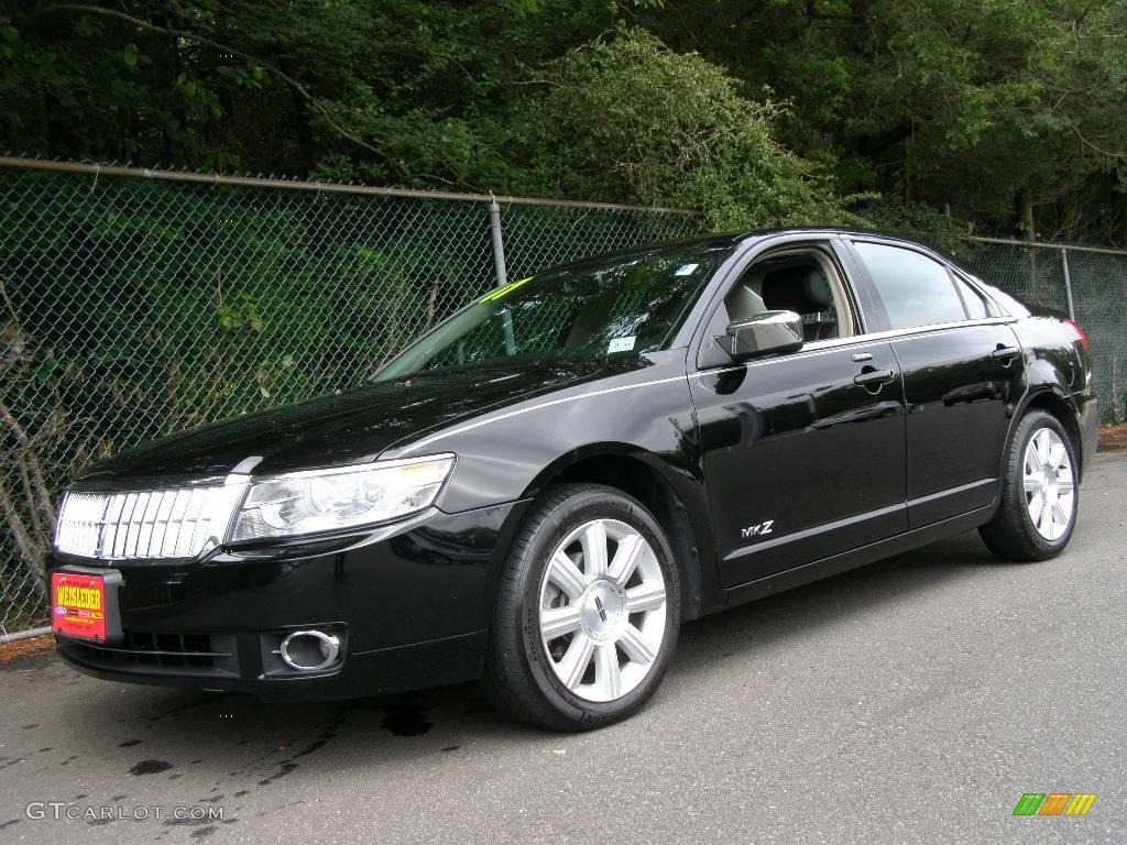 2007 MKZ Sedan - Black / Dark Charcoal photo #1