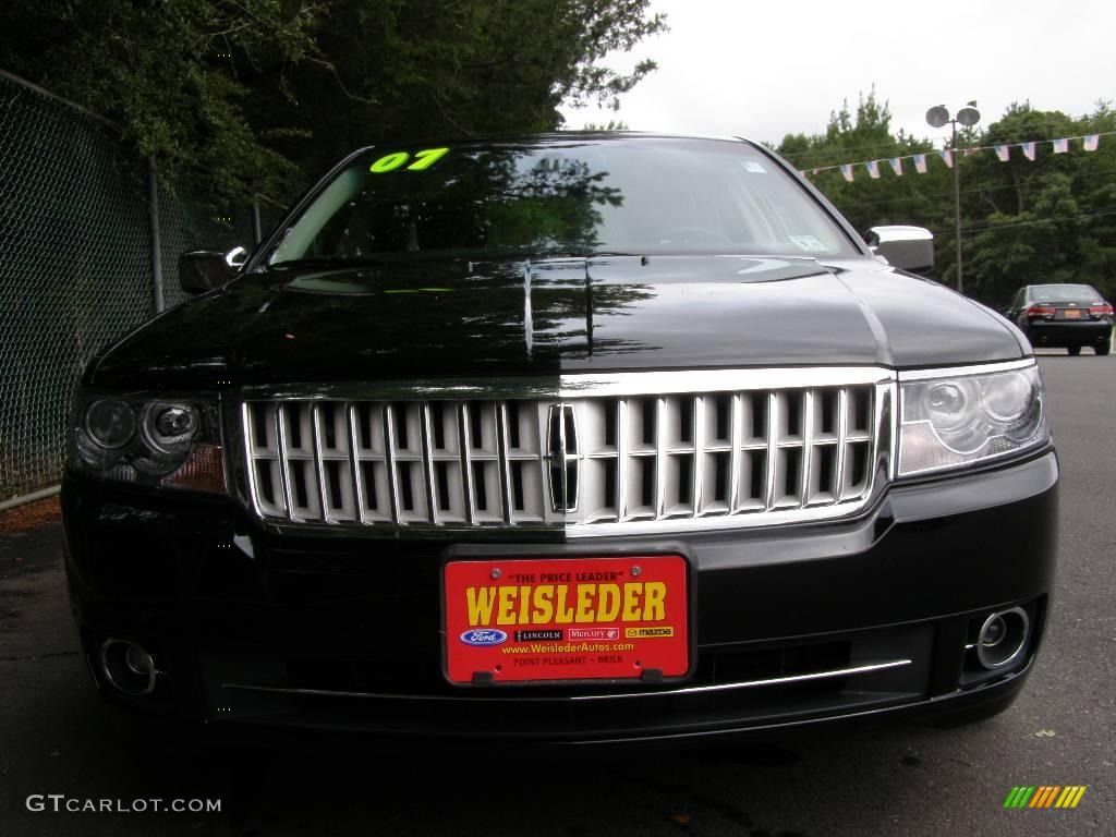 2007 MKZ Sedan - Black / Dark Charcoal photo #2