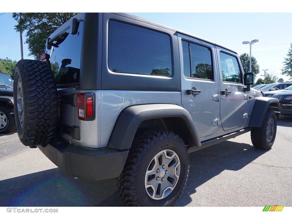 2017 Wrangler Unlimited Rubicon 4x4 - Billet Silver Metallic / Black photo #3