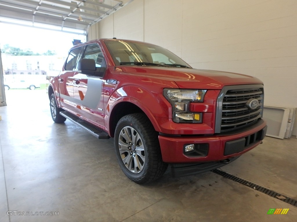 2017 F150 XLT SuperCrew 4x4 - Ruby Red / Black Special Edition Package photo #1