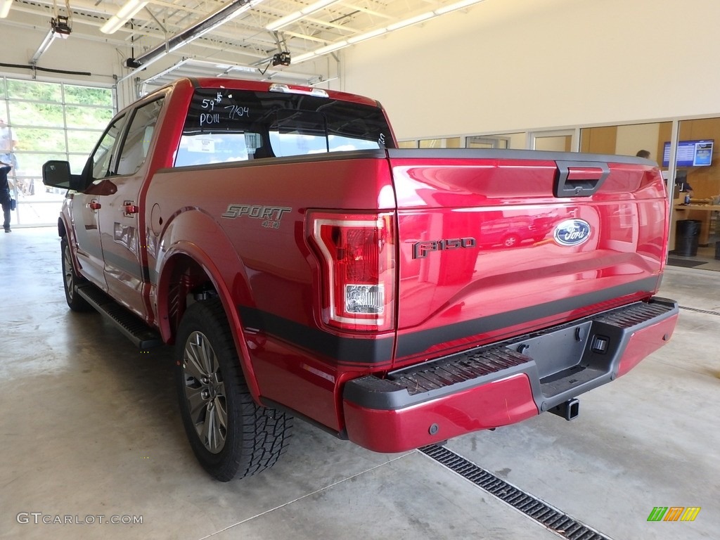 2017 F150 XLT SuperCrew 4x4 - Ruby Red / Black Special Edition Package photo #3