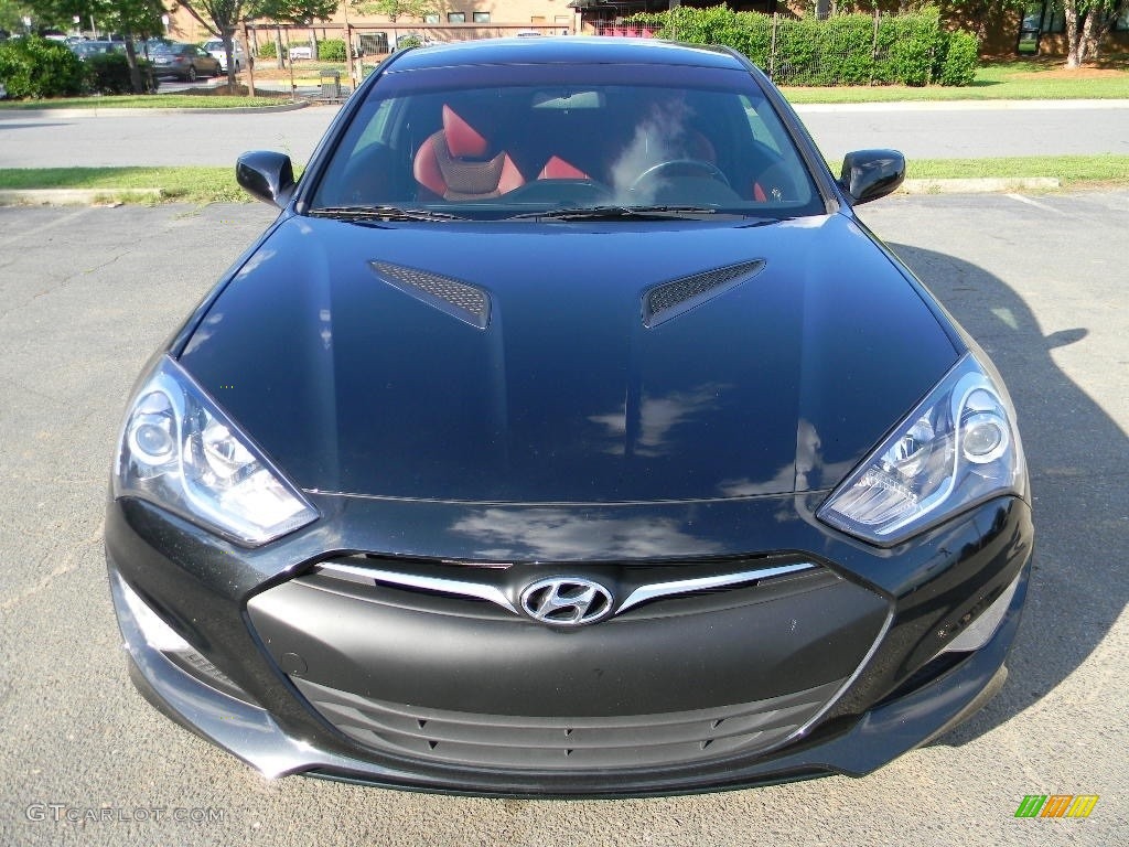 2013 Genesis Coupe 3.8 R-Spec - Becketts Black / Black Leather photo #5