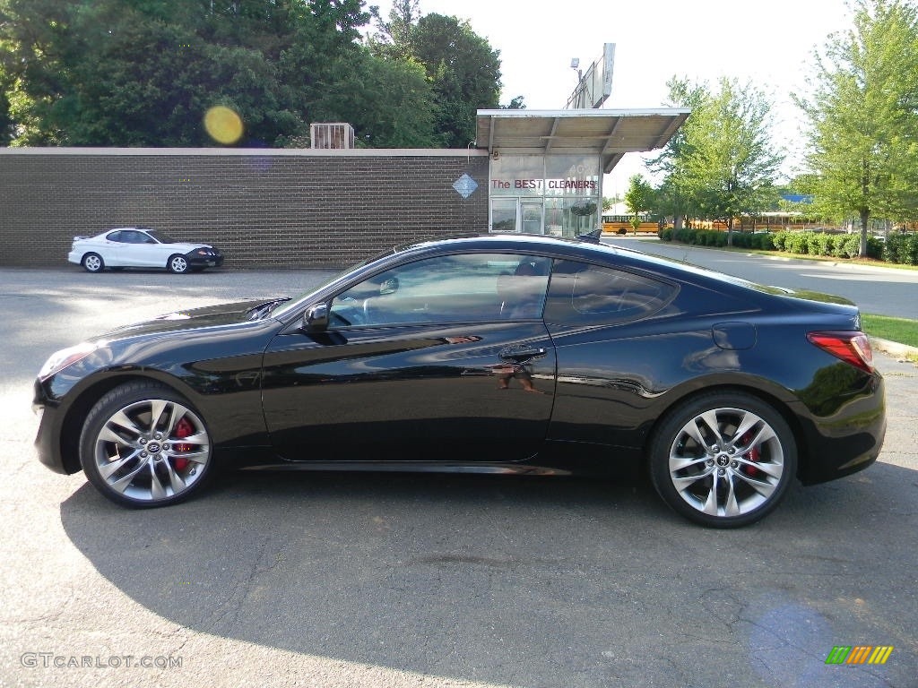 2013 Genesis Coupe 3.8 R-Spec - Becketts Black / Black Leather photo #8