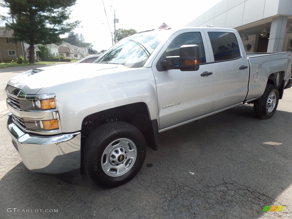 Silver Ice Metallic 2017 Chevrolet Silverado 2500HD Work Truck Crew Cab 4x4 Exterior Photo #121932124