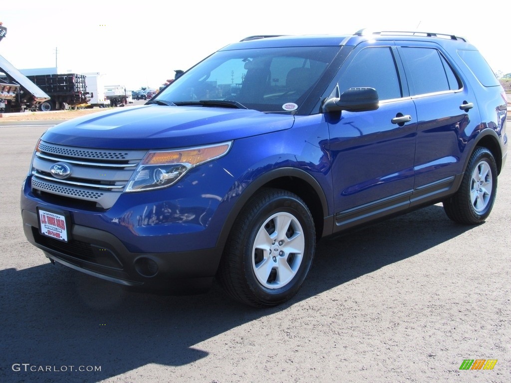 2013 Explorer 4WD - Deep Impact Blue Metallic / Medium Light Stone photo #4