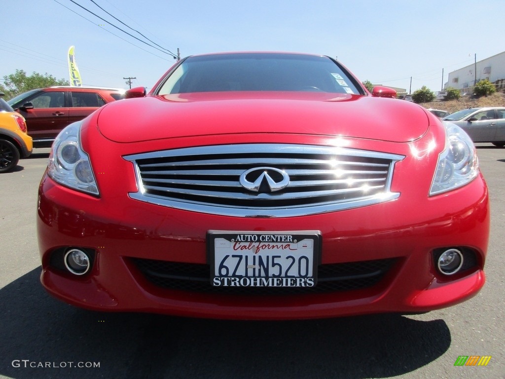 2013 G 37 Journey Sedan - Vibrant Red / Graphite photo #2