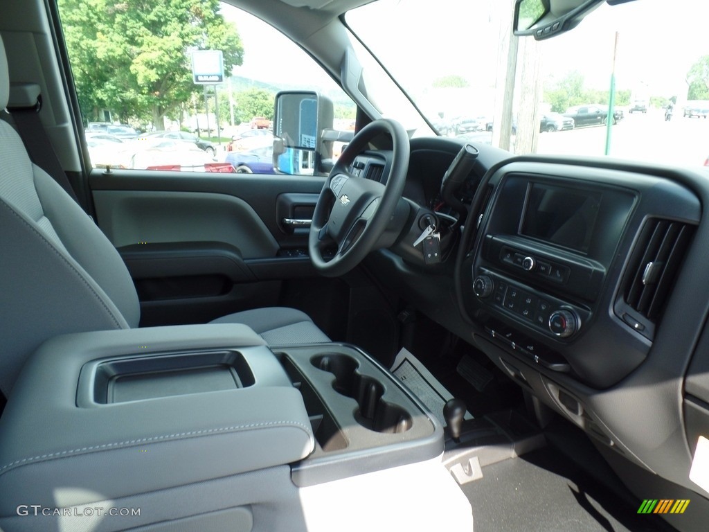 2017 Silverado 2500HD Work Truck Double Cab 4x4 - Silver Ice Metallic / Dark Ash/Jet Black photo #49