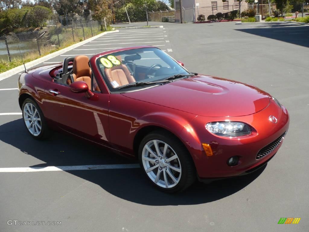 2008 MX-5 Miata Grand Touring Hardtop Roadster - Copper Red Mica / Tan photo #1