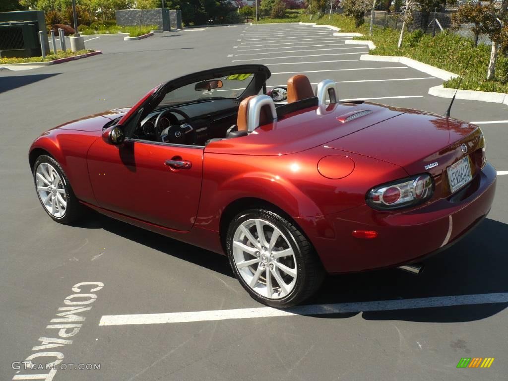 2008 MX-5 Miata Grand Touring Hardtop Roadster - Copper Red Mica / Tan photo #4