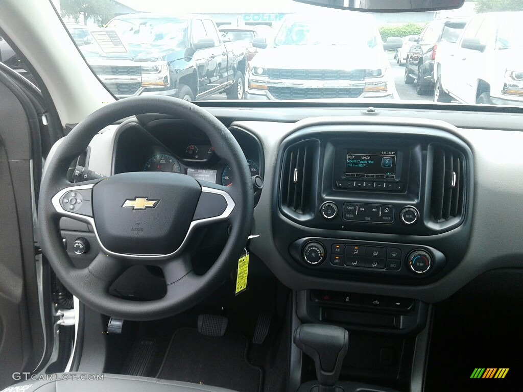 2017 Chevrolet Colorado WT Extended Cab Jet Black/­Dark Ash Dashboard Photo #121935490