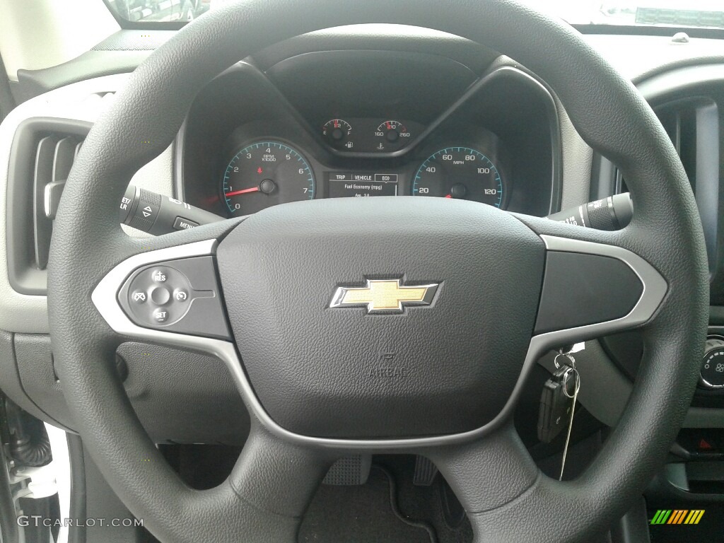 2017 Chevrolet Colorado WT Extended Cab Jet Black/­Dark Ash Steering Wheel Photo #121935520