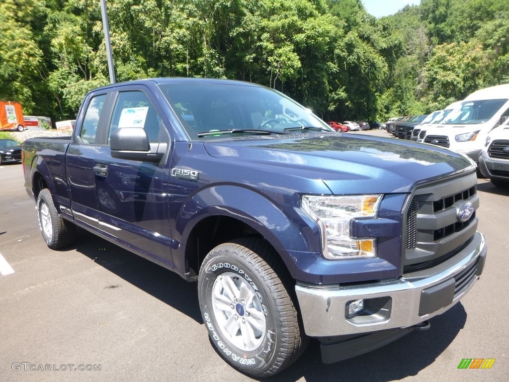 2017 F150 XL SuperCab 4x4 - Blue Jeans / Earth Gray photo #2